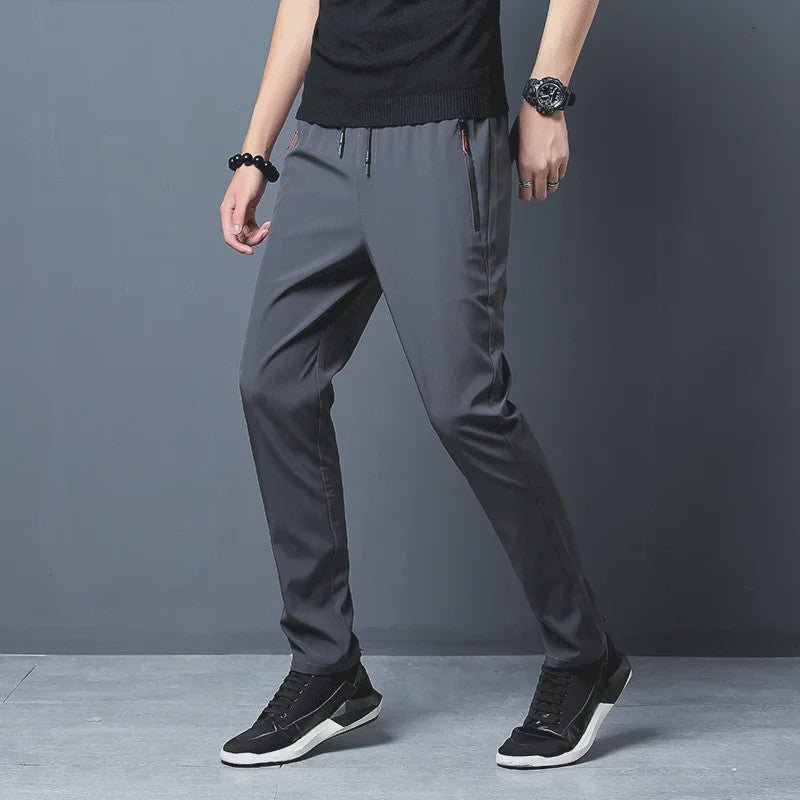 Heren Casual Broek Slim Fit Jogger met Elastische Taille - Blauw, Zwart, Grijs - Plus Size