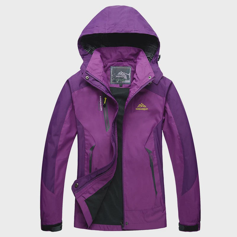 Dames Waterdichte Outdoor Jas - Winddicht & Ademend voor Wandelen, Kamperen & Reizen