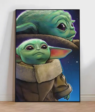 Star Wars Yuda Schilderij - HD Canvas Muurdecoratie voor Woonkamer & Bar