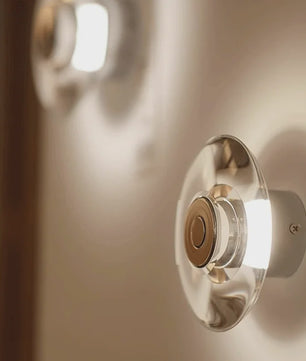 Moderne Ronde Kristallen Wandlamp - Italiaans Design voor Slaapkamer, Woonkamer & Hal