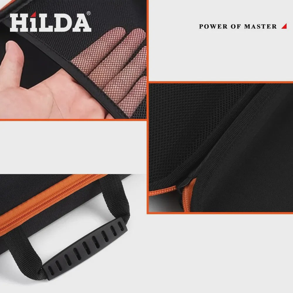 HILDA Grote Waterdichte Gereedschapstas - Schokabsorberend & Draagbaar - Voor Elektronica & Hardware - 3 Maten