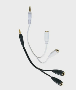 3.5mm Y-Splitter Kabel: 1 Male naar 2 Female Audio Adapter voor Koptelefoon & Microfoon