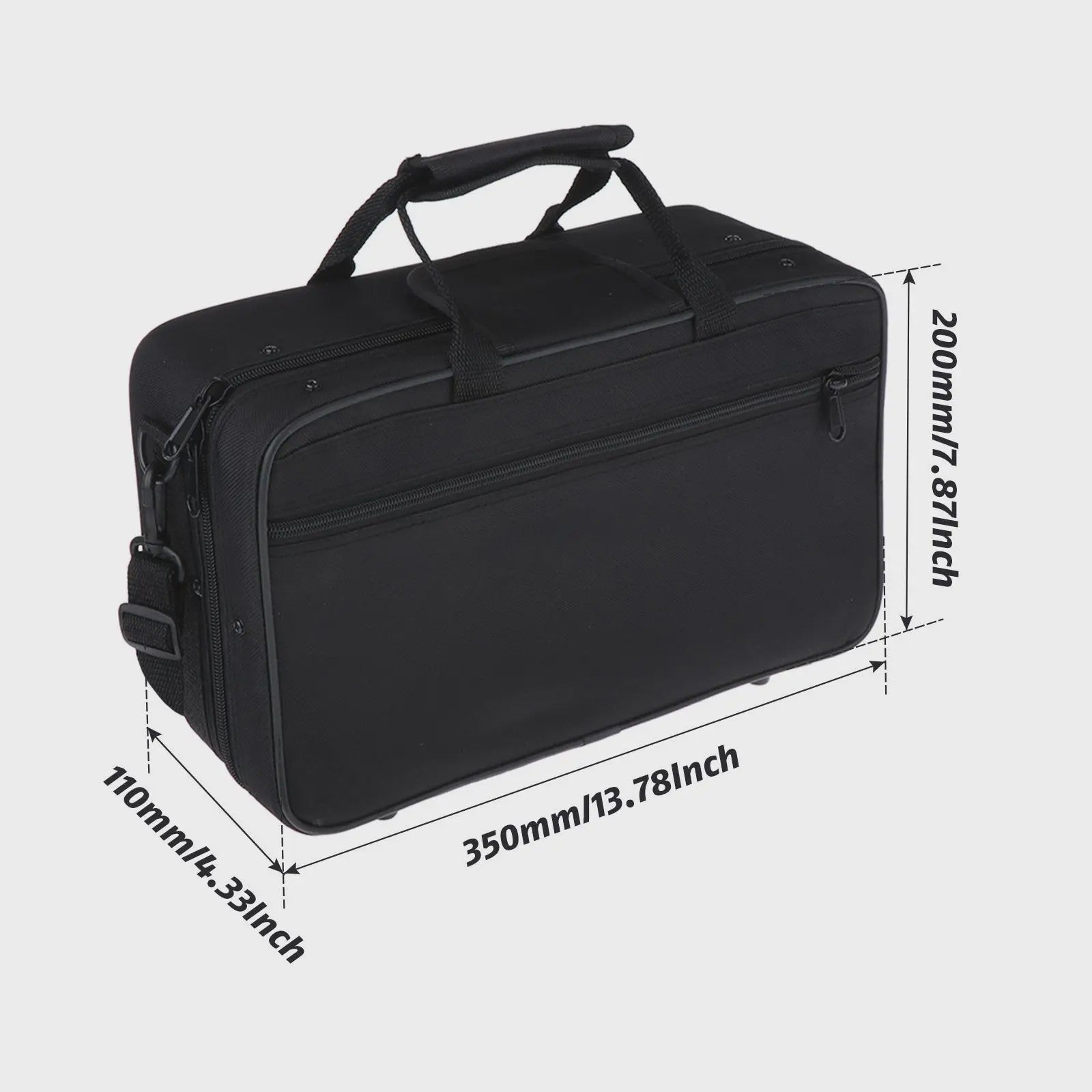 Lichtgewicht Nylon Klarinet Koffer - Beschermende Opbergtas voor Bb Klarinet