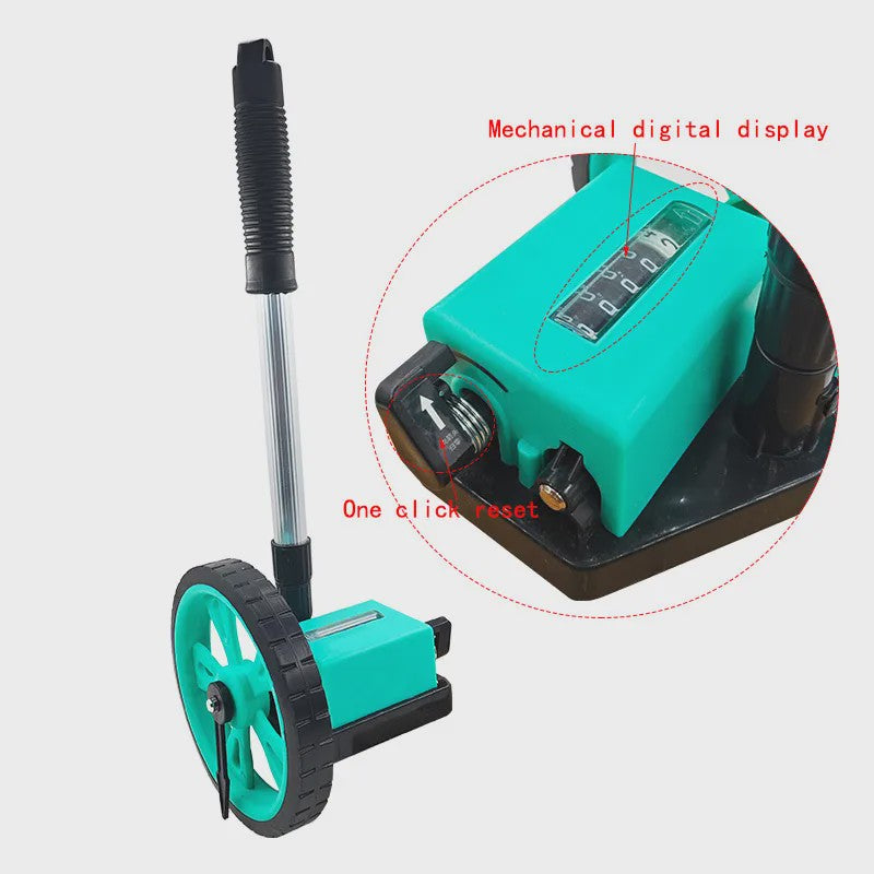 Mechanische Rolmaat met Digitale Weergave - Afstandsmeter 0.1-9999.9m