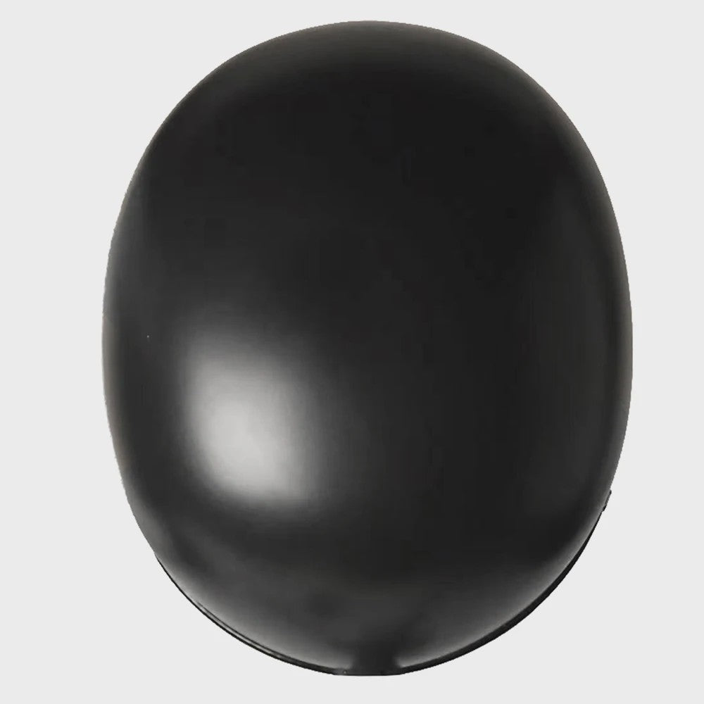 Universele Zwarte Motorhelm Half Helm ABS - Comfortabel en Wasbaar