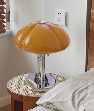 Nordic Pompoen LED Tafellamp - Bauhaus Retro Design voor Sfeervolle Verlichting