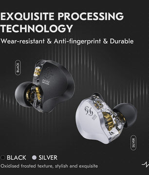 CCZ SOLO DC02 HiFi In-Ear Oordopjes met Metalen Behuizing en 4N OFC Kabel