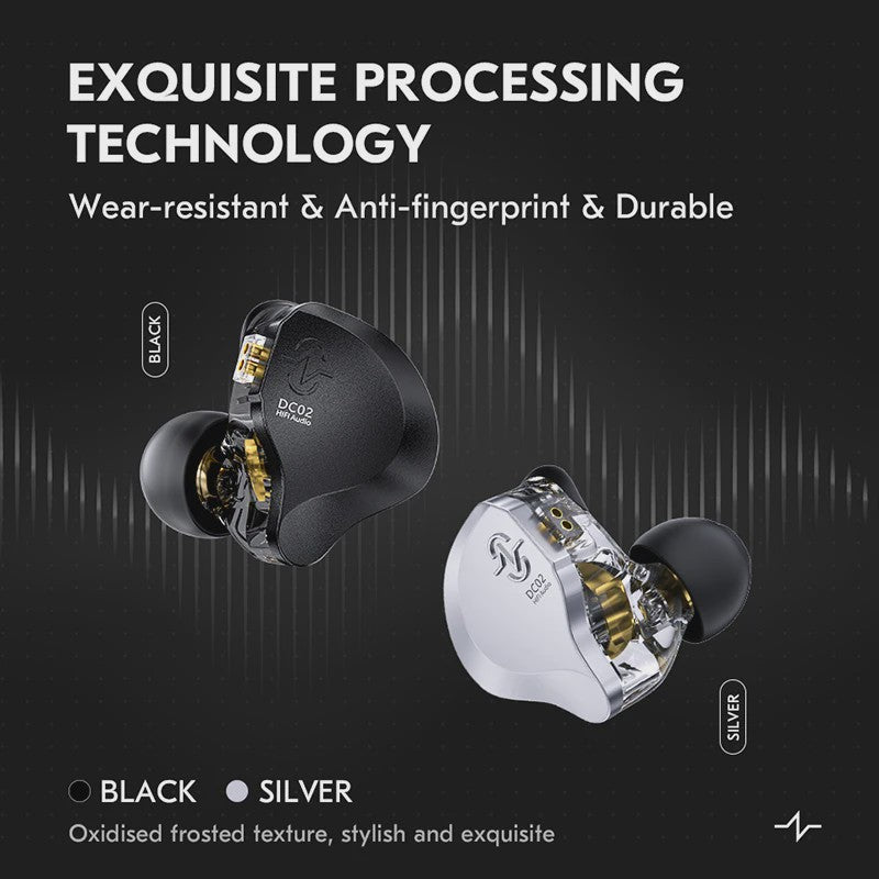 CCZ SOLO DC02 HiFi In-Ear Oordopjes met Metalen Behuizing en 4N OFC Kabel