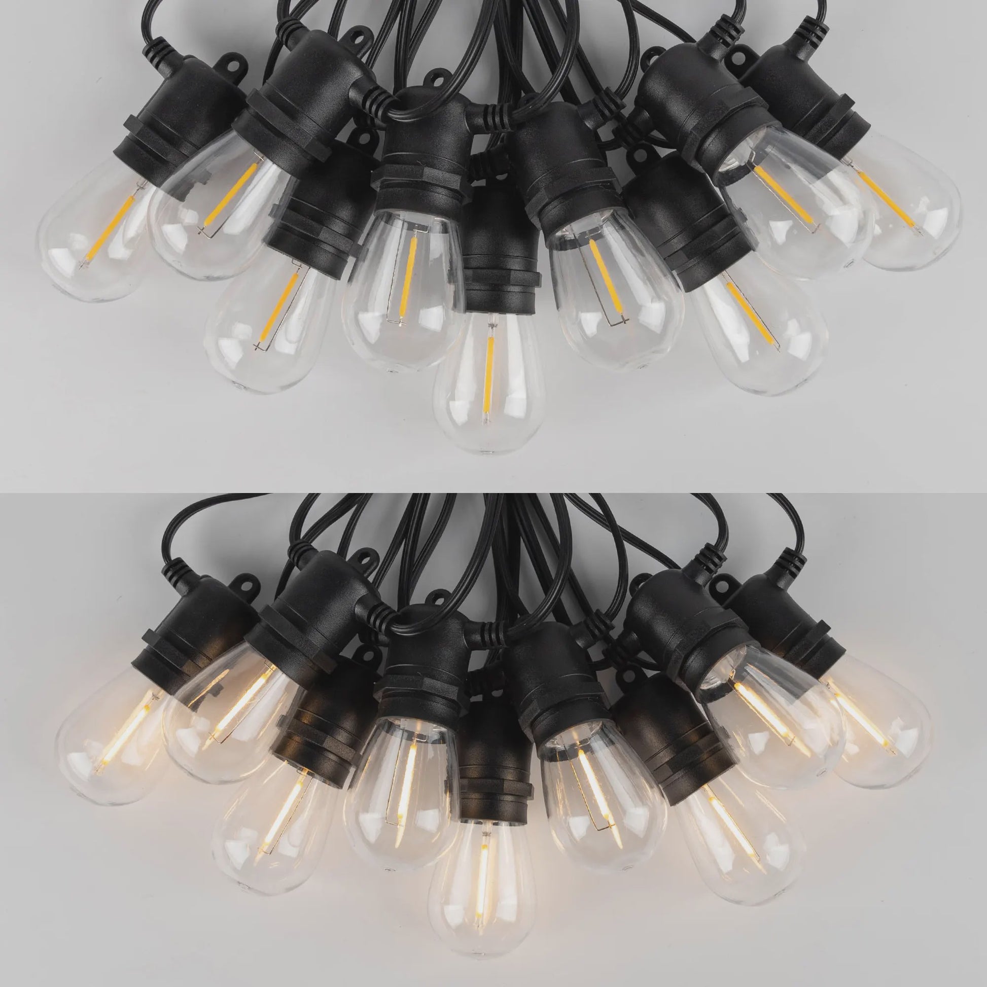 50FT Slinger LED Verlichting Buiten - Dimbare, Kopppelbare en Onbreekbare Tuinlampen