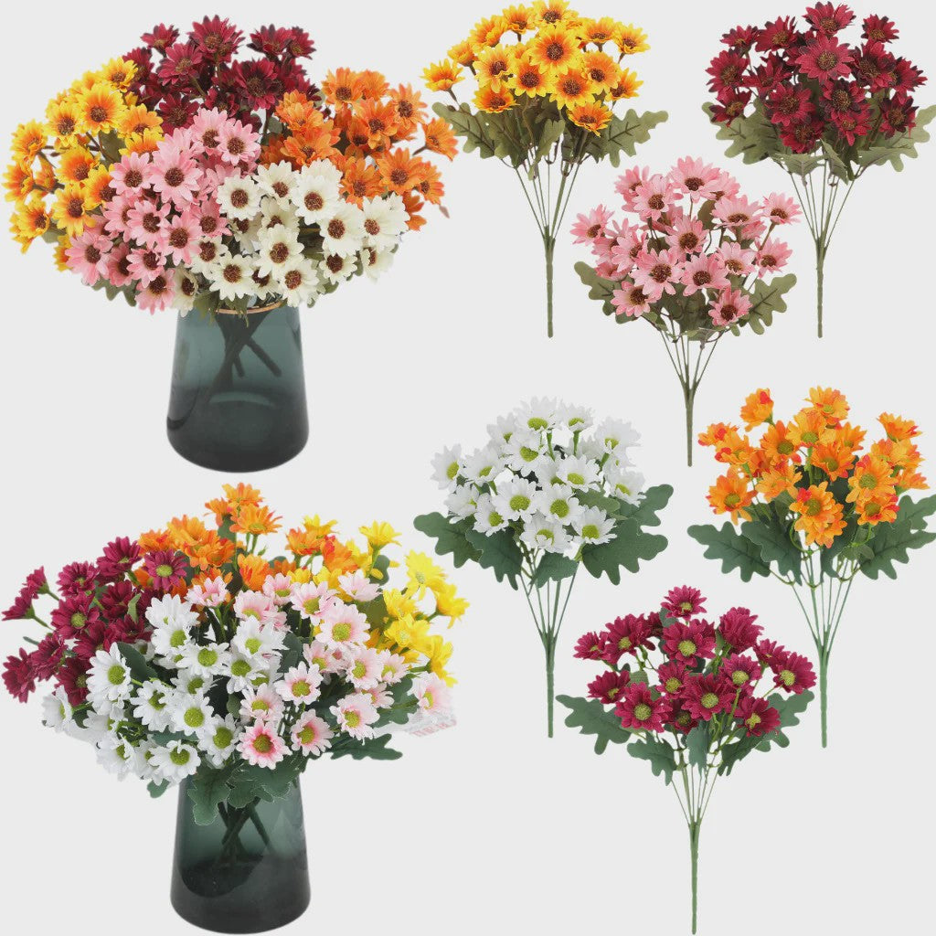 Kunstboeket Margrieten - Zijden Bloemen voor Decoratie (32cm)