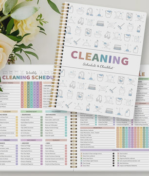 Huishoudplanner & Schoonmaak Checklist Boek - Dagelijks, Wekelijks, Maandelijks
