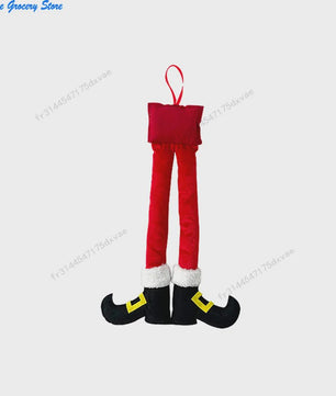Vrolijke Kerst Elf Benen Hangdecoratie - Kerstboom & Auto Versiering