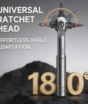25-in-1 Magnetische Ratel Schroevendraaierset met 45-Tands Mechanisme en Koffer