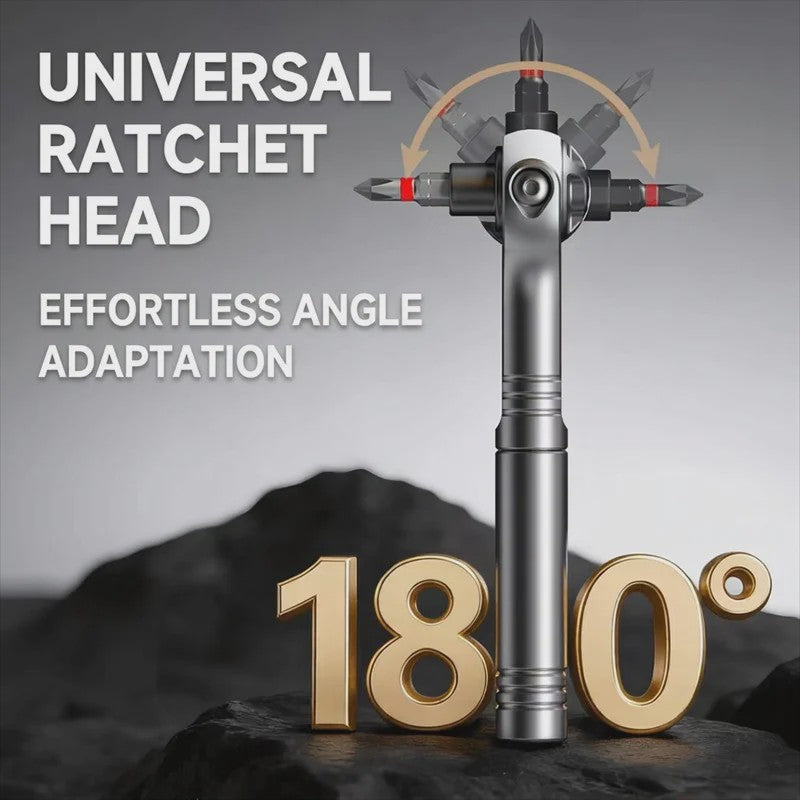 25-in-1 Magnetische Ratel Schroevendraaierset met 45-Tands Mechanisme en Koffer