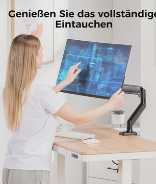 Ergonomische Monitor Arm voor Schermen van 13-32 Inch | Verstelbaar & Ruimtebesparend