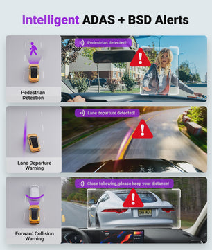 Vantrue S1 Pro Max Dual 4K Dashcam met ADAS, BSD, IP67 Waterdichte Camera en Spraakbesturing