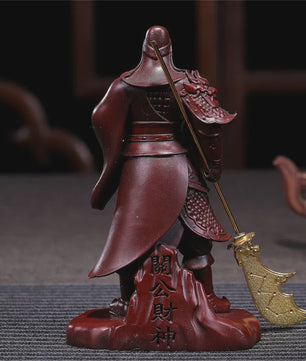 Bronzen Guan Gong Beeld - Feng Shui Resin Beeld voor Huisdecoratie