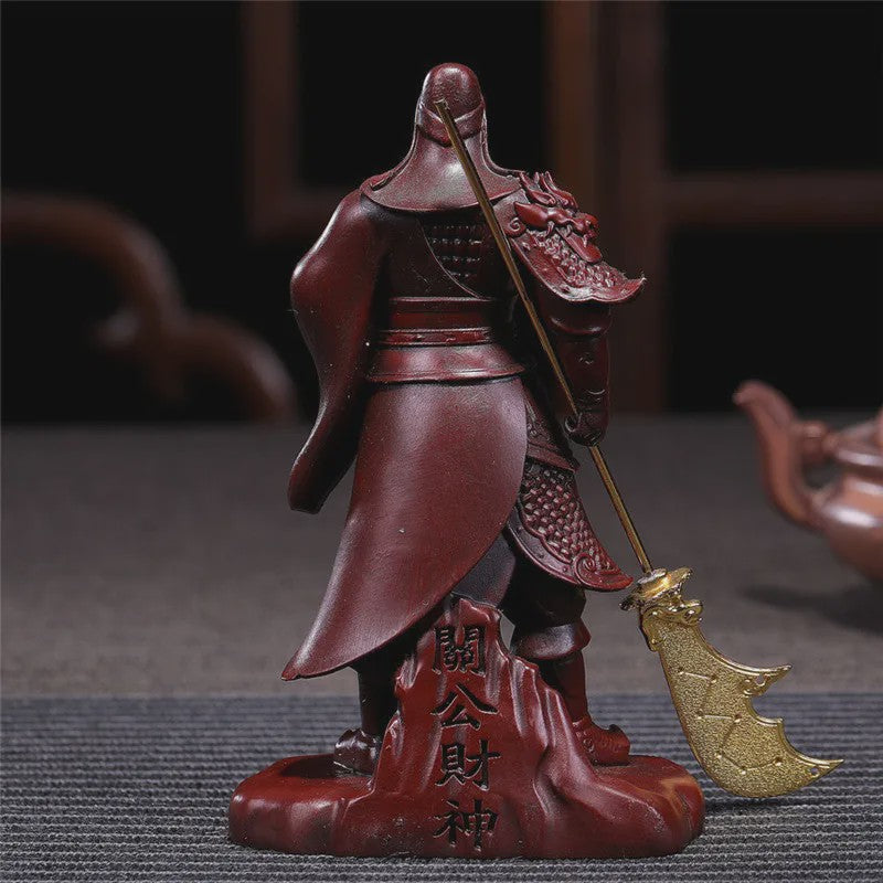 Bronzen Guan Gong Beeld - Feng Shui Resin Beeld voor Huisdecoratie