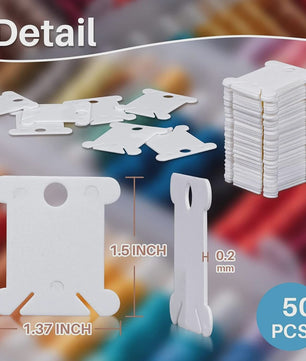 Set van 50 Plastic Garen Spoelen voor Borduurwerk en Naaigaren