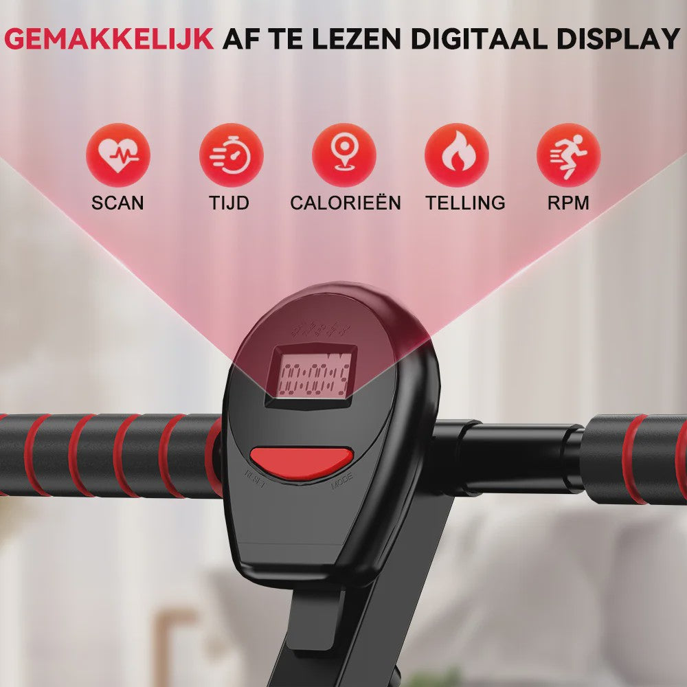 Home Roeitrainer Hydraulisch - 12 Weerstandsniveaus, 180kg Capaciteit, Full Body Workout