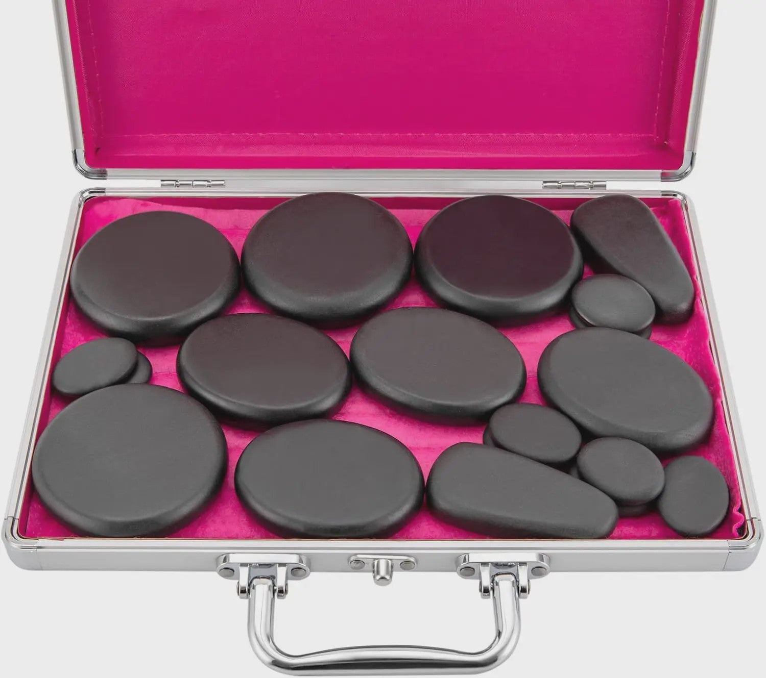 Professionele Hot Stone Massage Set met Verwarmer en 18 Basaltstenen