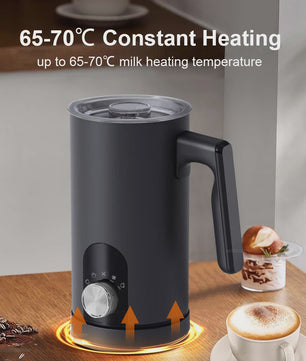 5-in-1 Automatische Melkopschuimer: Warm & Koud Schuim voor Latte, Cappuccino & meer