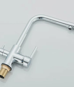 Keukenmengkraan met Dubbele Uitloop: Filterkraan voor Drinkwater & Warm/Koud Water