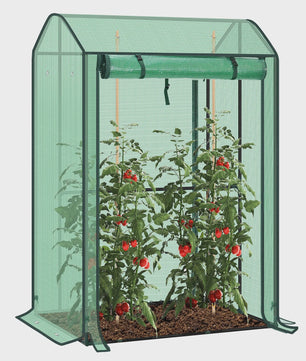 WOLTU Folie Kweekkas Tuinkas met Deur en Ramen - Ideaal voor Tomaten, Groenten en Klimplanten