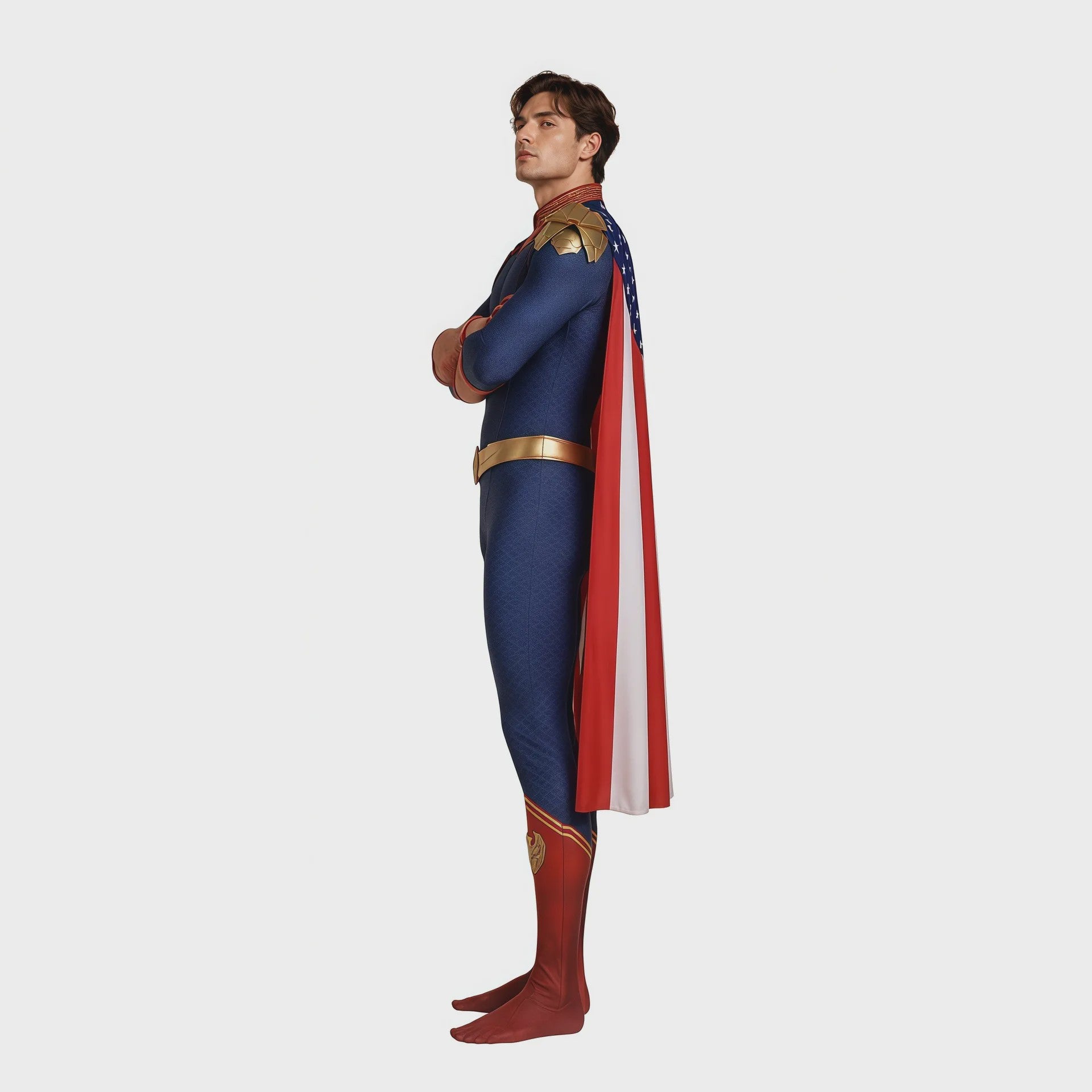 Homelander Cosplay Kostuum - The Boys Superheld Jumpsuit voor Halloween & Feesten