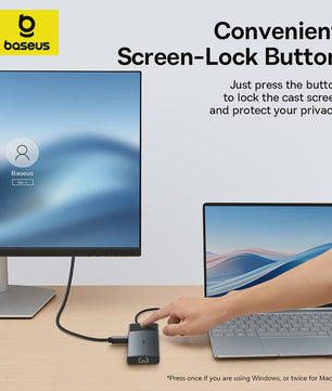 Baseus 10-in-1 USB-C Hub: 8K/4K Dual HDMI, 10Gbps, RJ45, PD 100W - Uitbreidingsstation voor MacBook & Laptop