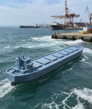 Gedetailleerd Miniatuur Vrachtschip Model - Container Cargo Ship voor Diorama, Wargaming & Maritieme Decoratie