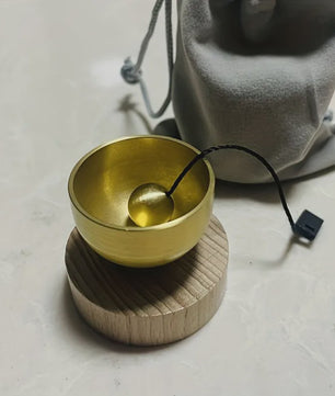 Mini Zangkom Set - Meditatie Klankschaal met Heldere Tonen, voor Yoga en Ontspanning