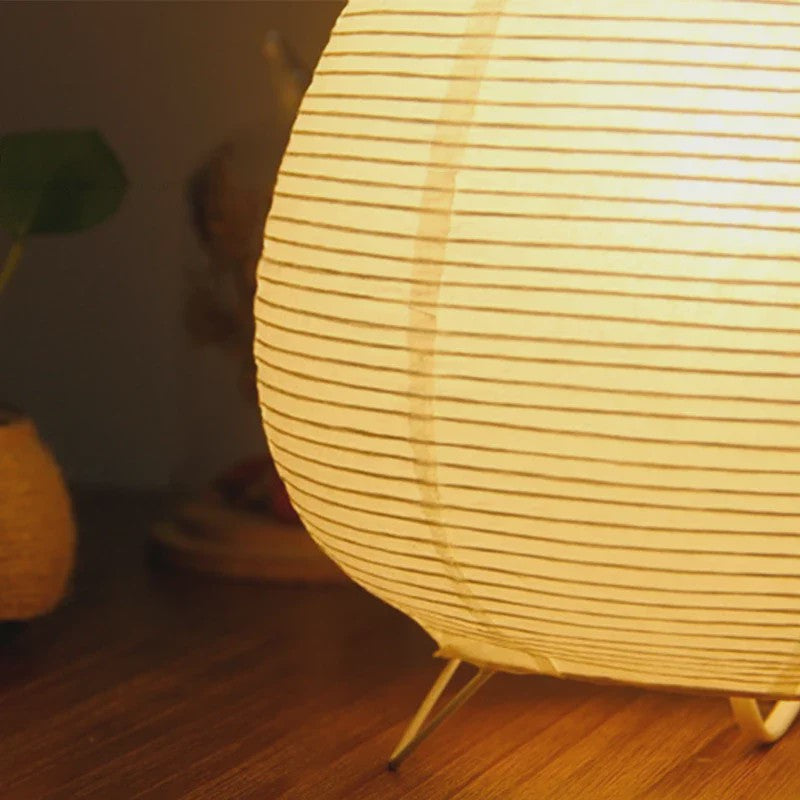 Japanse Rijstpapieren Tafellamp met LED - Sfeervolle Verlichting voor Woonkamer, Slaapkamer & Bureau