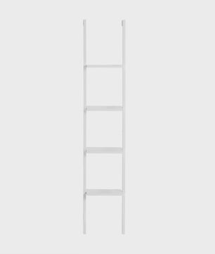 SoBuy FRG15-W Ladder Boekenkast Wit - 4 Planken, Vrijstaand, 33cm Breed