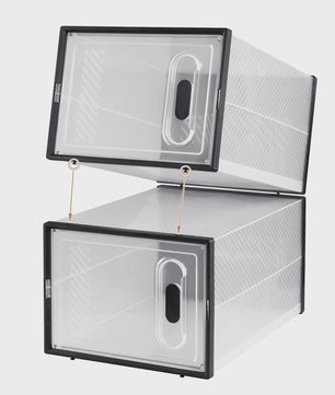 Stapelbare Transparante Schoenenboxen met Magneetdeur - 8, 12 of 18 Stuks