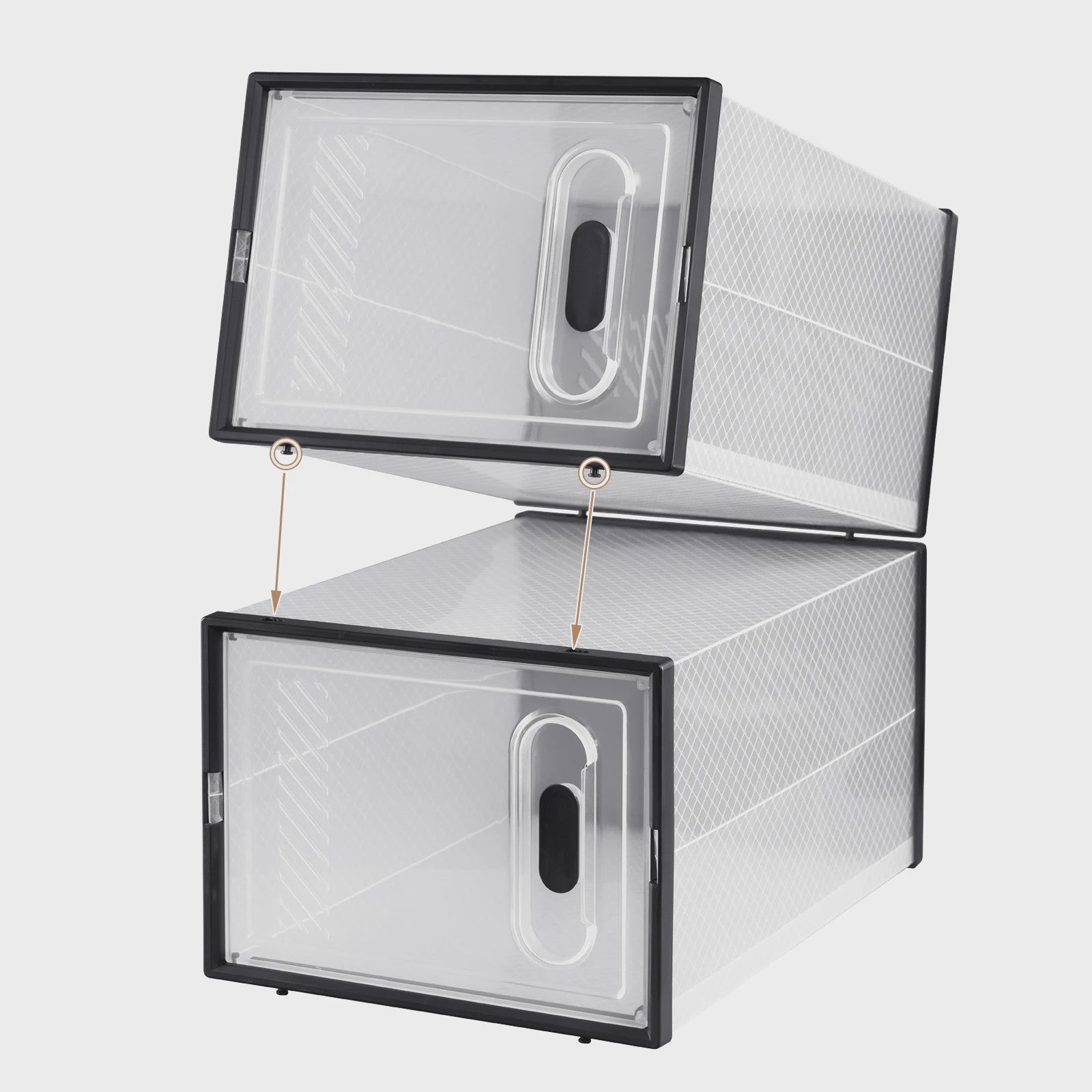 Stapelbare Transparante Schoenenboxen met Magneetdeur - 8, 12 of 18 Stuks