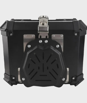 Universele 45L Motor Topkoffer Aluminium - Waterdicht, afsluitbaar met rugsteun