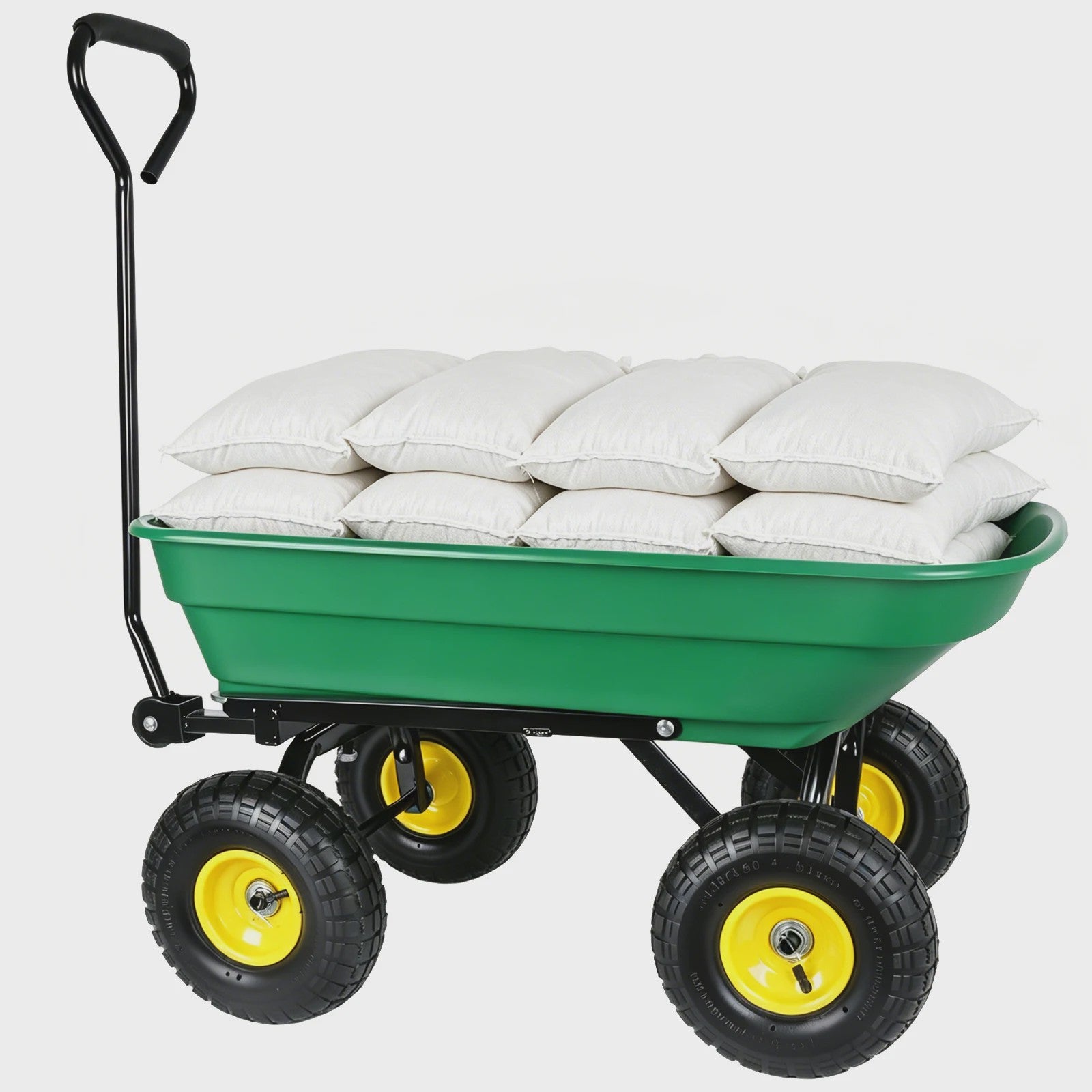Robuuste Transportkar met Kantelfunctie - Ideaal voor Tuin, Camping & Strand