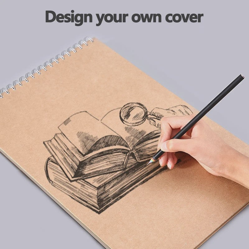 Schetsboek met Dik Papier (160 GSM) - Diverse Maten A3, A4, A5, 8K, 16K - Ideaal voor Tekenen en Schilderen
