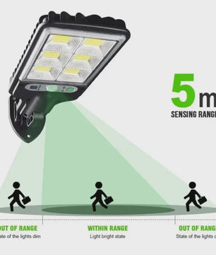Krachtige LED Solar Buitenlamp met Bewegingssensor - Tuin, Terras, Garage