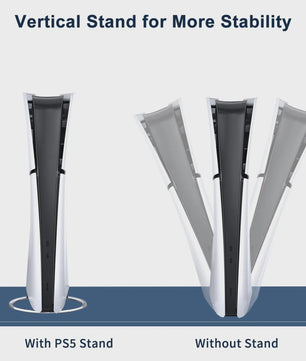 Verticale Standaard voor PS5, PS5 Pro & PS5 Slim - Zwart, Ruimtebesparend & Stabiel