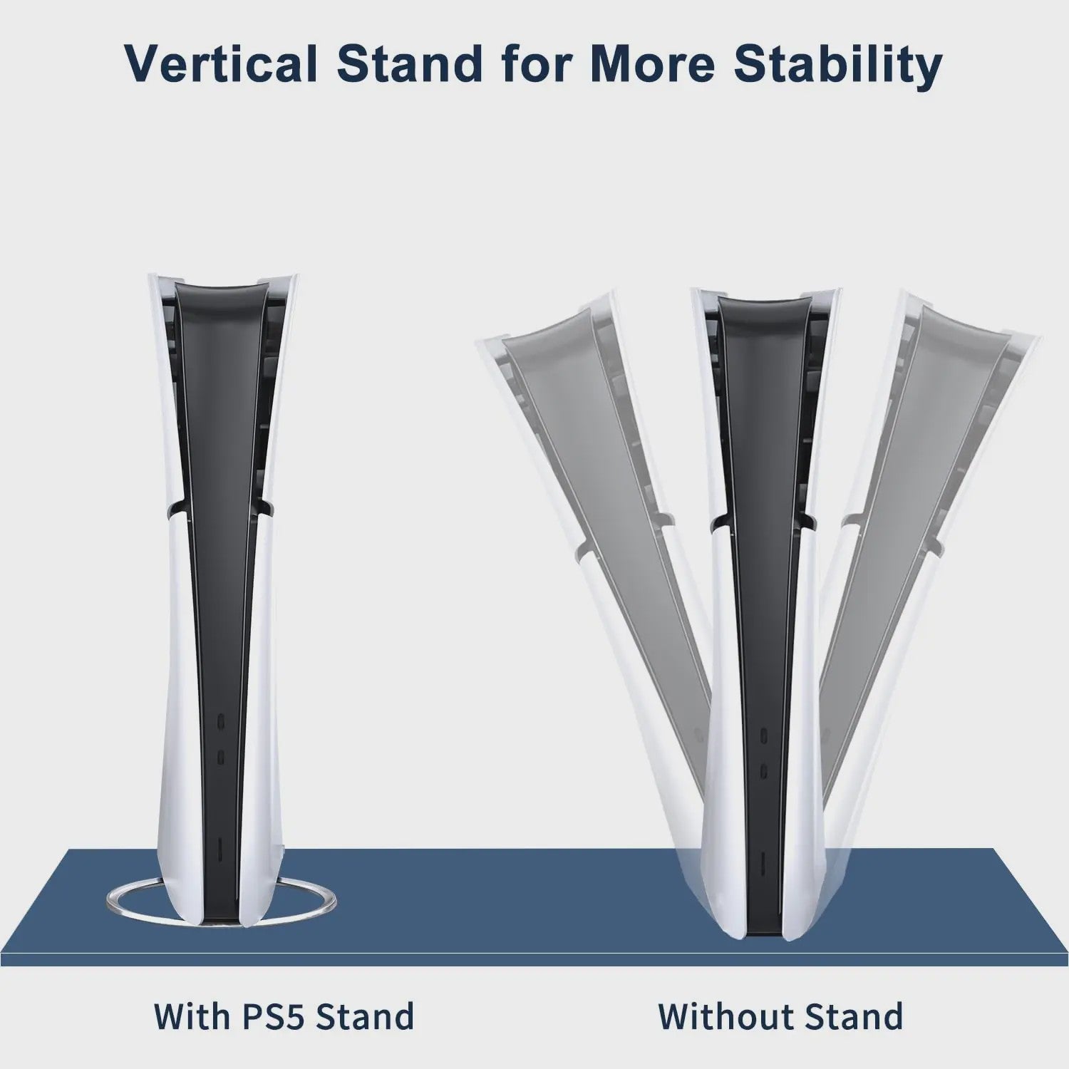 Verticale Standaard voor PS5, PS5 Pro & PS5 Slim - Zwart, Ruimtebesparend & Stabiel