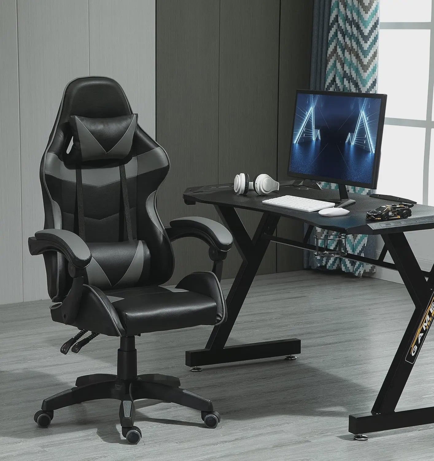 Ergonomische Gaming Stoel met Kantelfunctie - Kunstleer - Bureau & Home Office