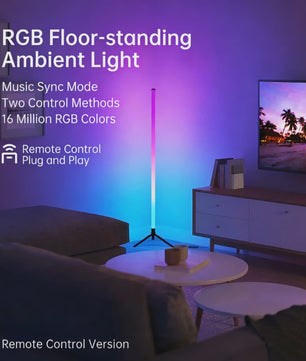 120cm LED RGB Vloerlamp met Muziekreactieve Sfeerverlichting