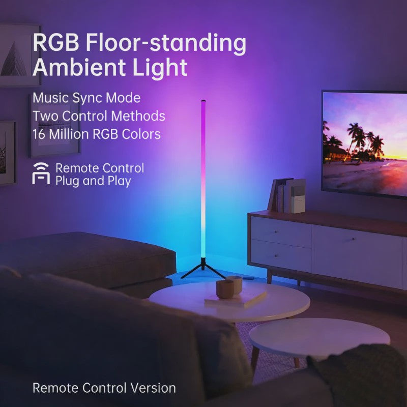120cm LED RGB Vloerlamp met Muziekreactieve Sfeerverlichting