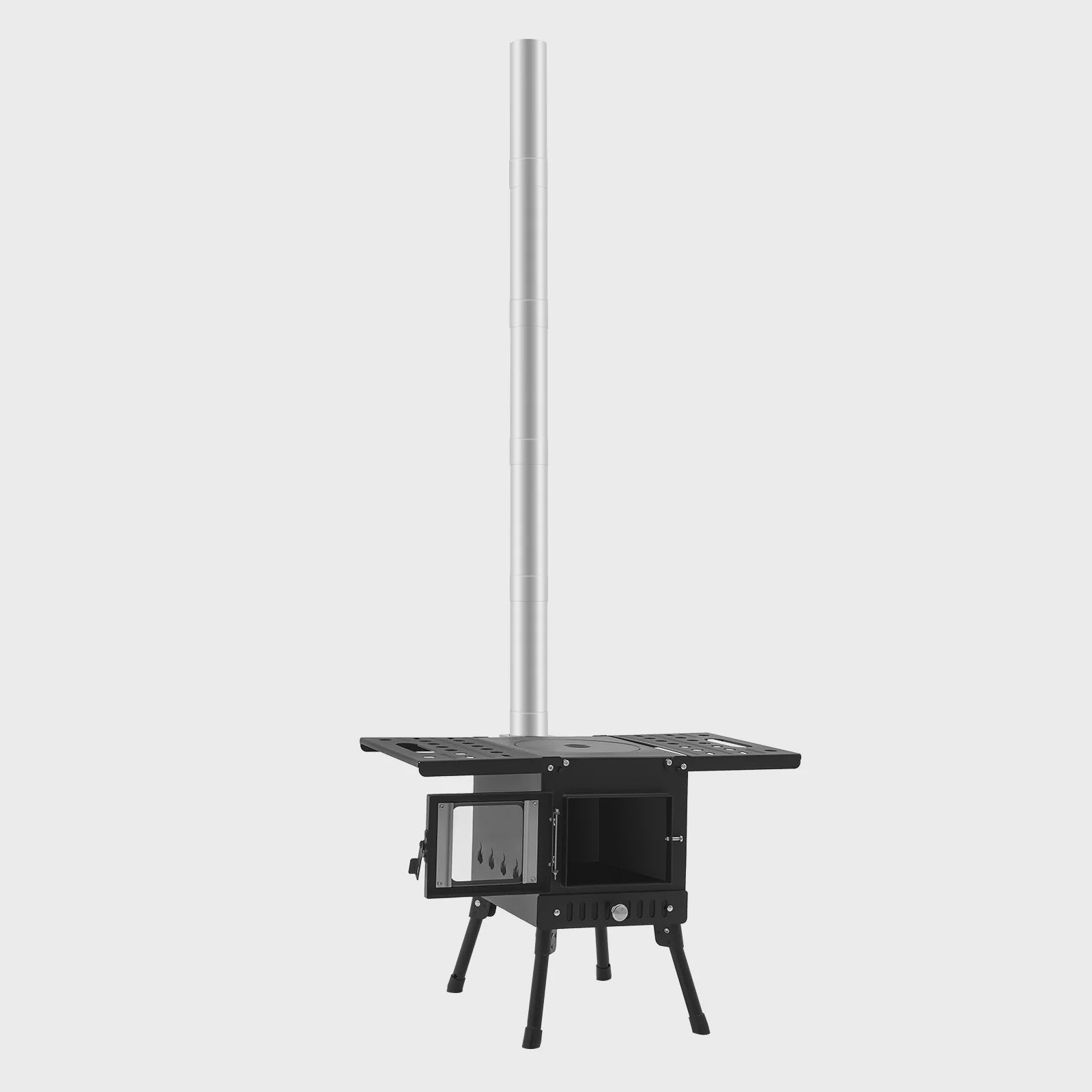 Opvouwbare Houtkachel voor Camping & Buiten - Efficiënt Grillen & Koken met Handschoenen