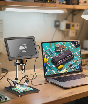 DM13 Digitale Microscoop 10.1" IPS Scherm, 2000X Vergroting, 16MP Camera