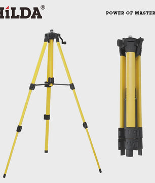 HILDA Laser Waterpas Statief 1.2M/1.5M Verstelbaar Hoogte Ferroalloy Statief met 5/8 Inch Schroefdraad