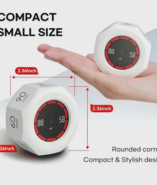 Visuele Flip Timer Kubus met LED Scherm & Gravity Sensor - Tijdmanagement Tool