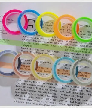 5 Rollen Transparante Fluorescerende Markeringstape - 5 Kleuren